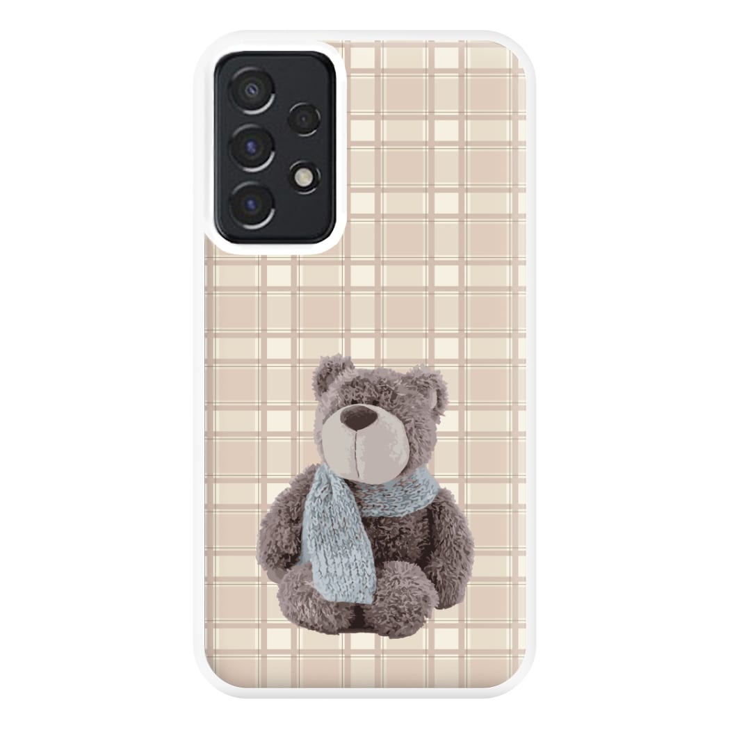 Tartan Teddy Bear  Phone Case for Galaxy A52 / A52s