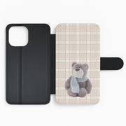 Tartan Teddy Bear Flip / Wallet Phone Case 2