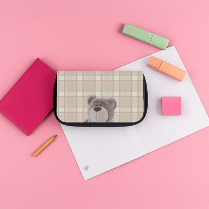 Tartan Teddy Bear  Pencil Case