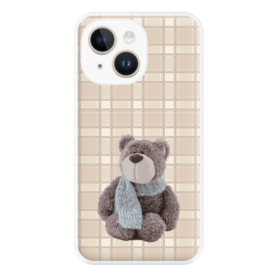 Tartan Teddy Bear  Phone Case for iPhone 14 Plus