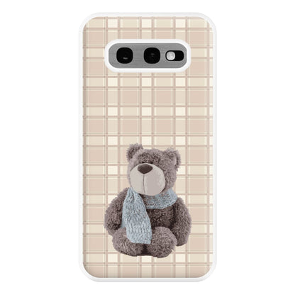 Tartan Teddy Bear  Phone Case for Galaxy S10e