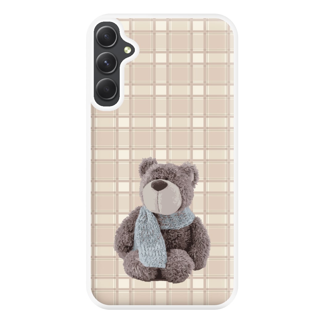 Tartan Teddy Bear  Phone Case for Galaxy A54