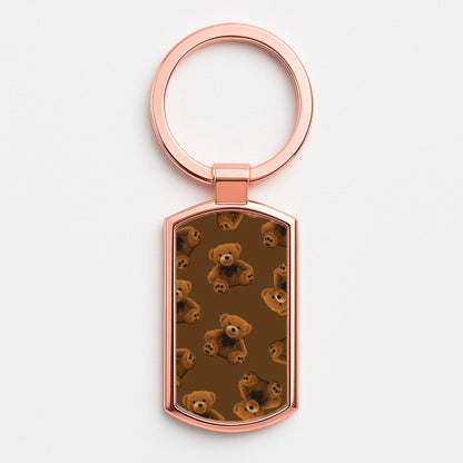 Cute Brown Bear Pattern Luxury Keyring