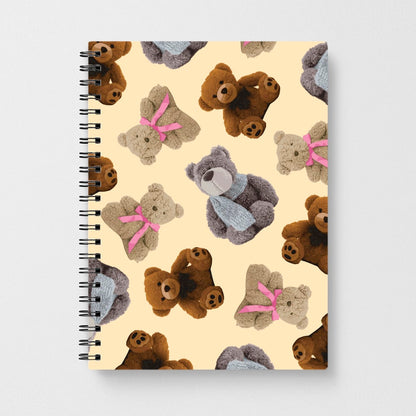 Assortment Of Teddies Pattern Notebook