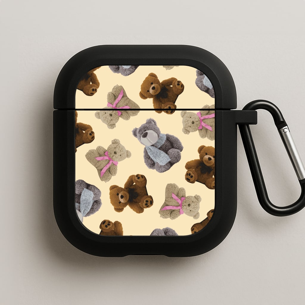 Assortment Of Teddies Pattern AirPods Case