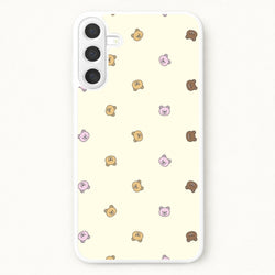 Miniature Teddy Bear Faces Pattern Phone Case for Galaxy A57