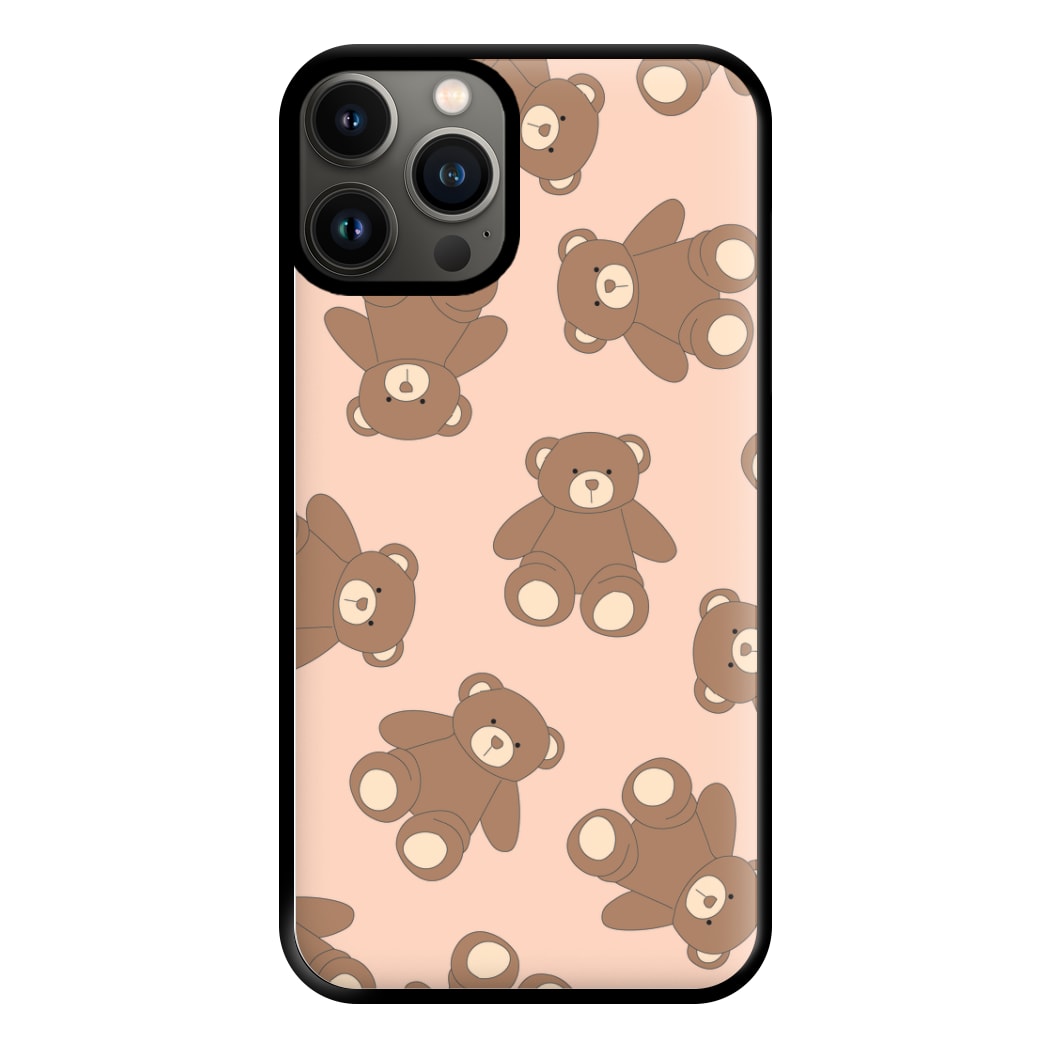 Cartoon Brown Bear Pattern Phone Case for iPhone 11 Pro Max
