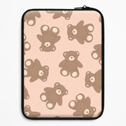 Cartoon Brown Bear Pattern Laptop Sleeve 1