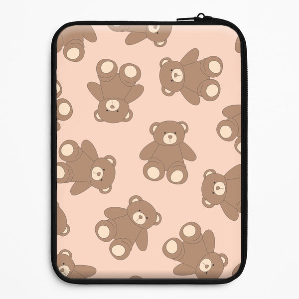 Cartoon Brown Bear Pattern Universal Laptop Sleeve