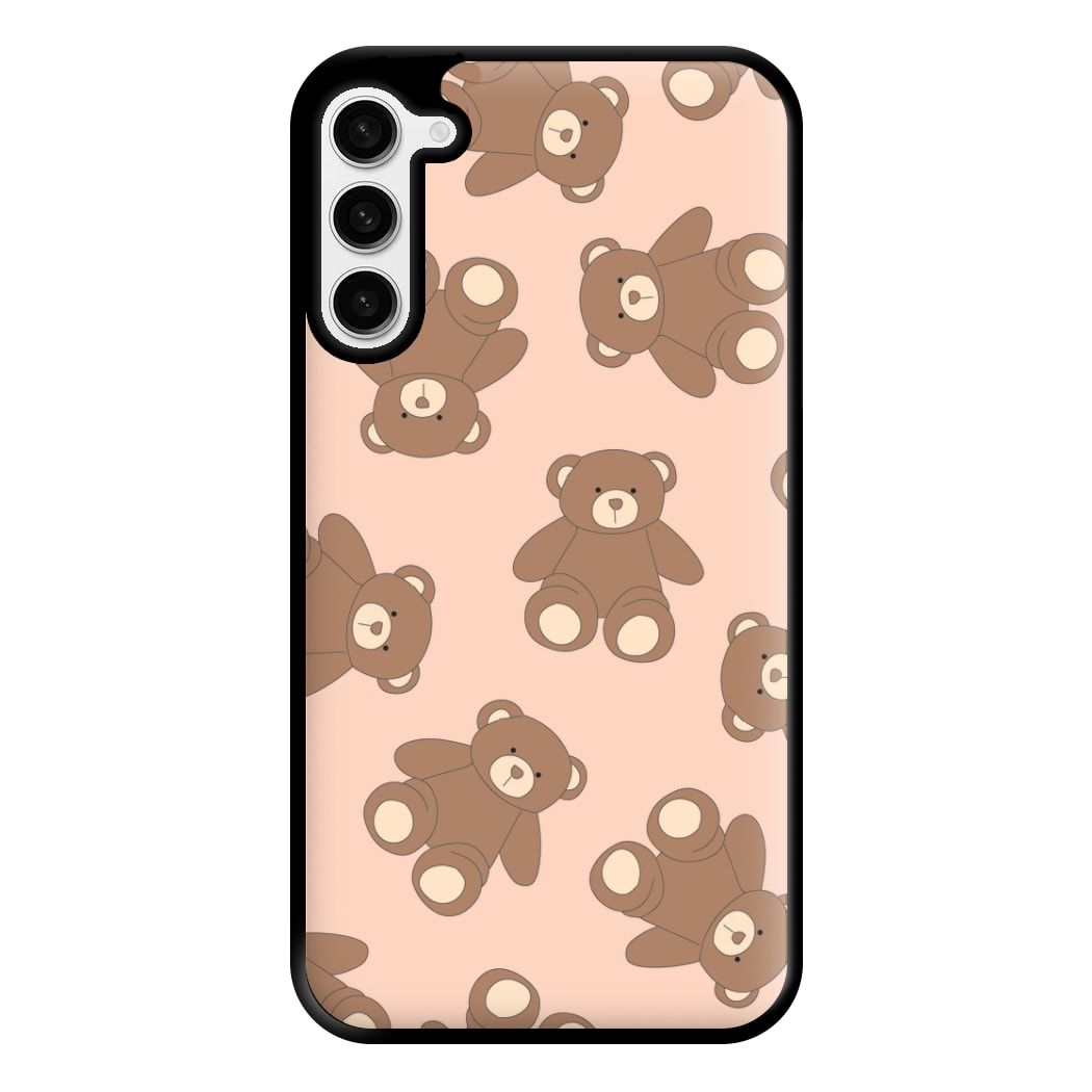 Cartoon Brown Bear Pattern Phone Case for Galaxy S23 Plus