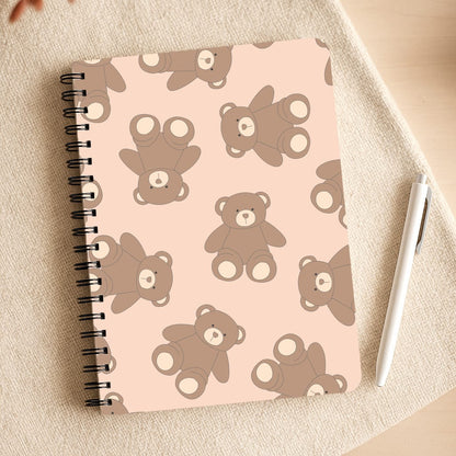 Cartoon Brown Bear Pattern Notepad