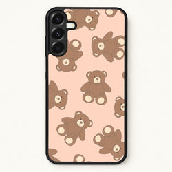 Cartoon Brown Bear Pattern Phone Case for Galaxy A17