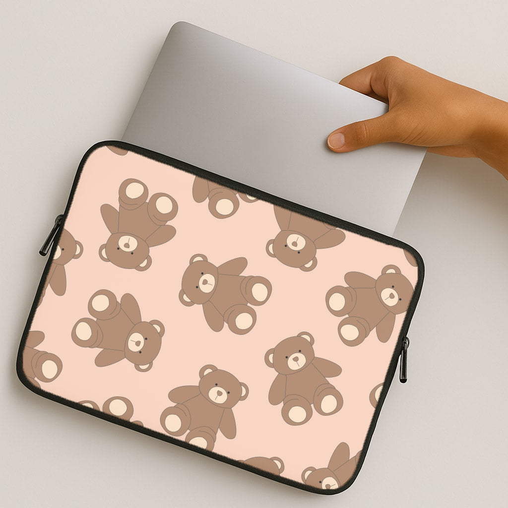 Cartoon Brown Bear Pattern MacBook Case