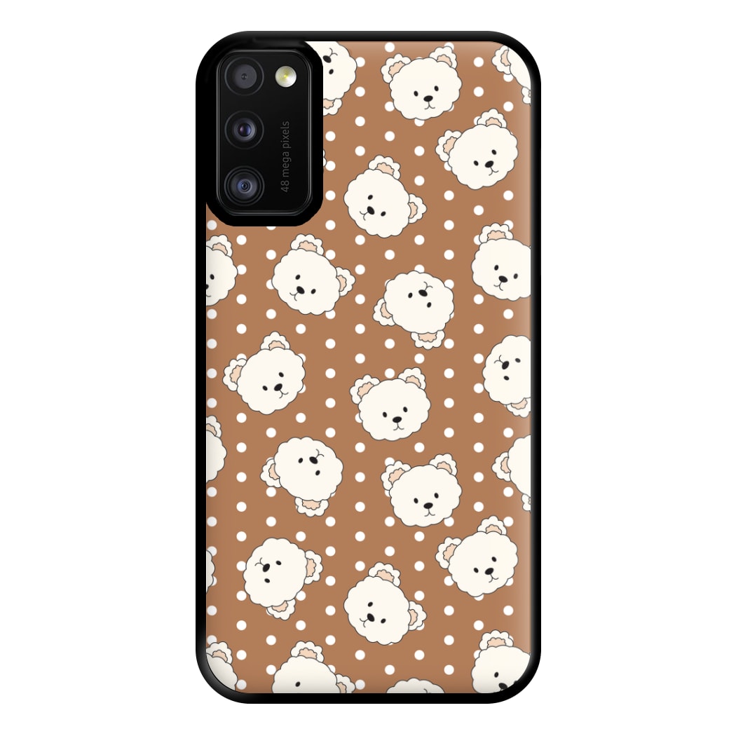 Cream Teddy Bears And Dots Pattern 2 Phone Case for Galaxy A41