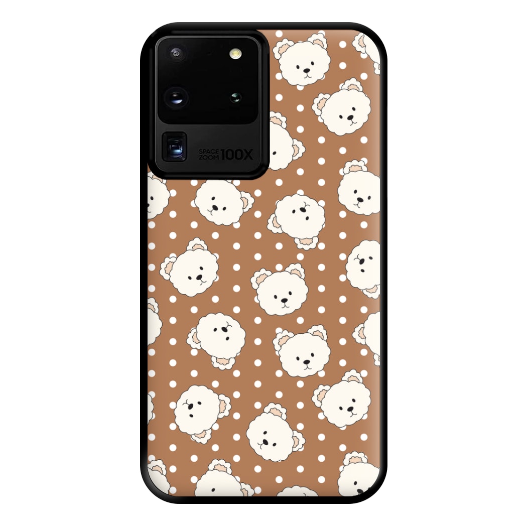 Cream Teddy Bears And Dots Pattern 2 Phone Case for Galaxy S20 Ultra