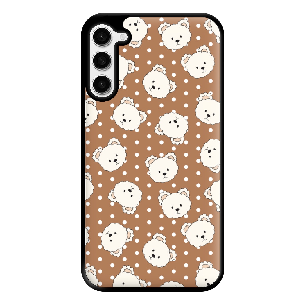 Cream Teddy Bears And Dots Pattern 2 Phone Case for Galaxy S23 Plus