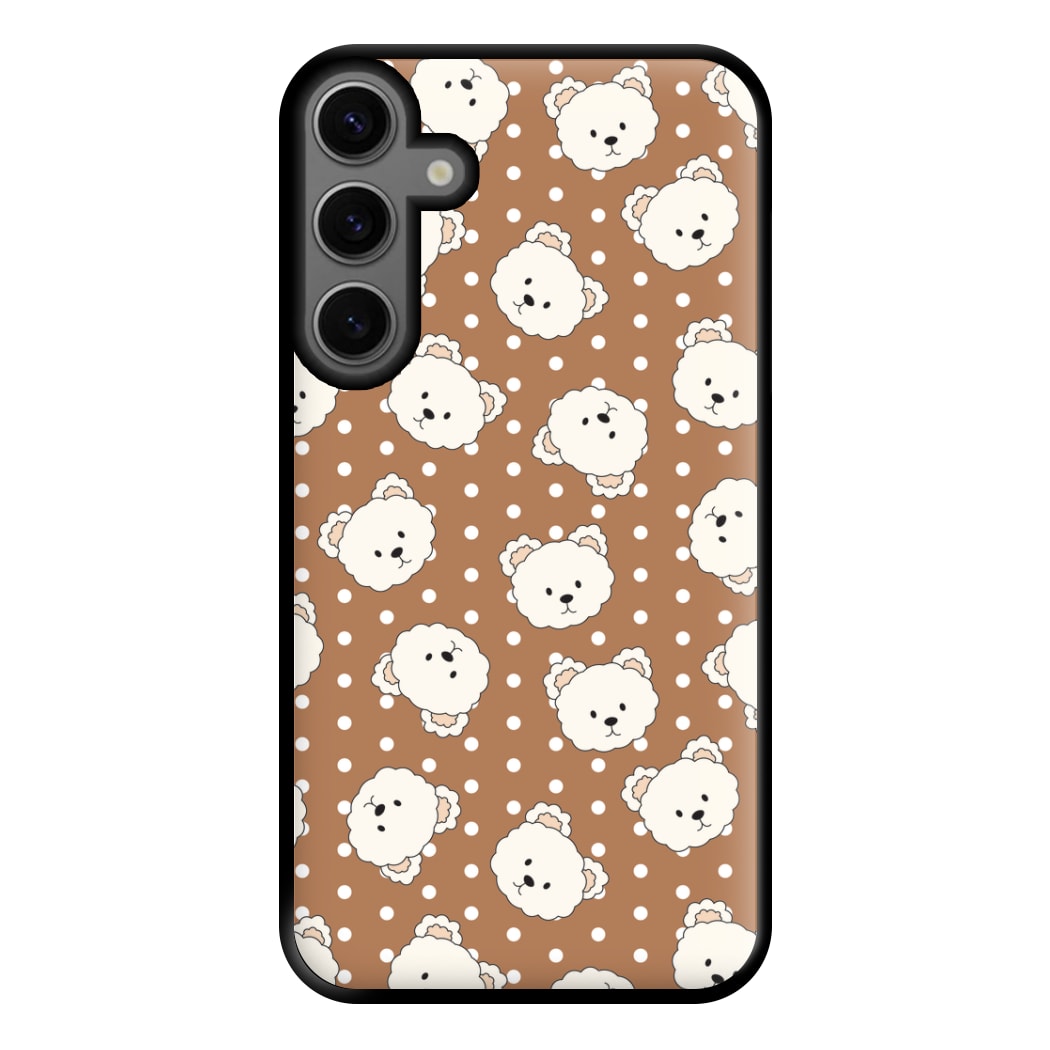 Cream Teddy Bears And Dots Pattern 2 Phone Case for Galaxy S23FE