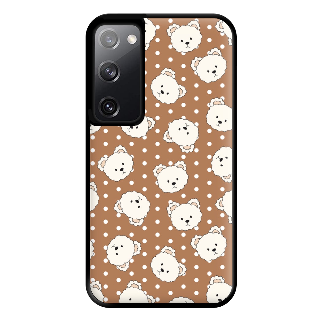 Cream Teddy Bears And Dots Pattern 2 Phone Case for Galaxy S20
