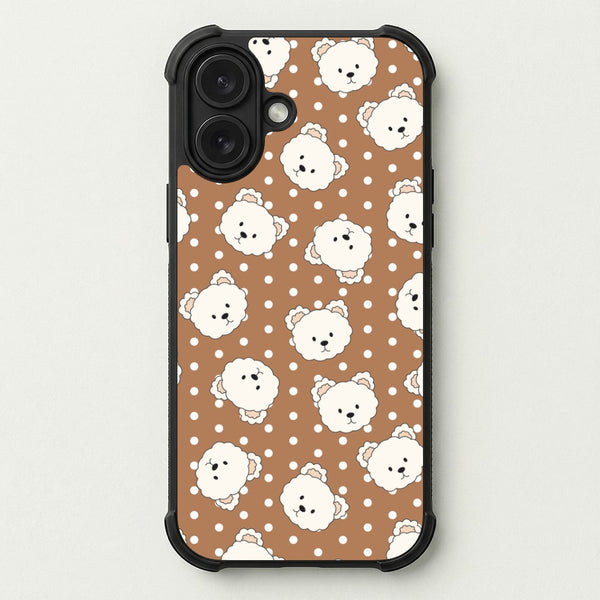 Cream Teddy Bears And Dots Pattern 2 Phone Case — Bumper case