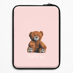 Cute And Cosy Teddy Bear Universal Laptop Sleeve