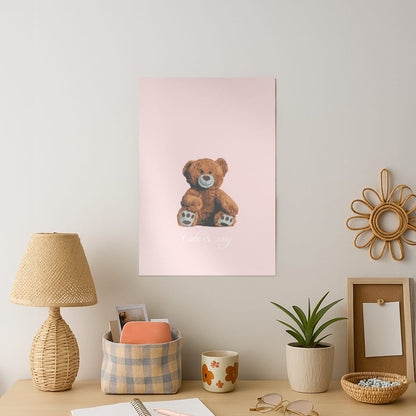 Cute And Cosy Teddy Bear Art Print