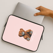 Cute And Cosy Teddy Bear Laptop Sleeve 2