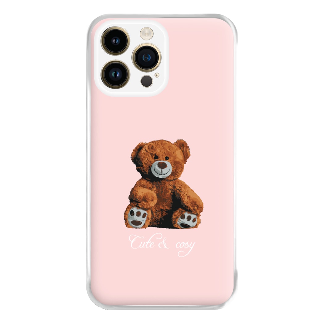Cute And Cosy Teddy Bear Phone Case for iPhone 14 Pro Max