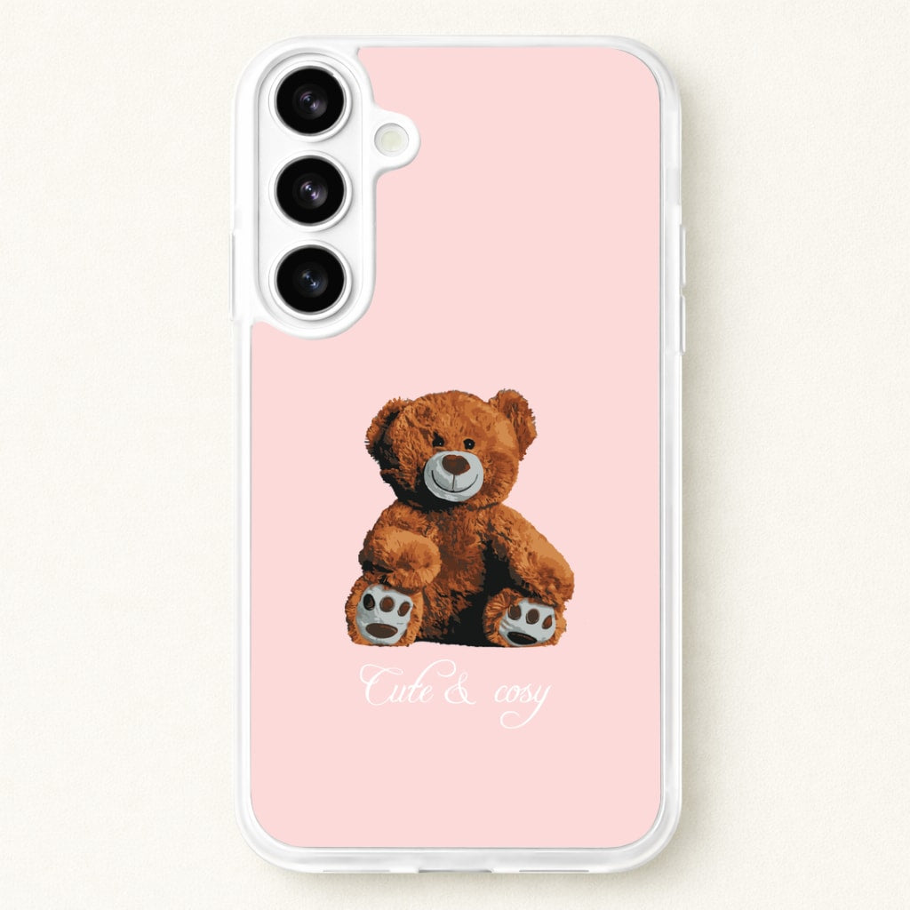 Cute And Cosy Teddy Bear Phone Case for Galaxy S26