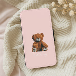 Cute And Cosy Teddy Bear Wallet Phone Case