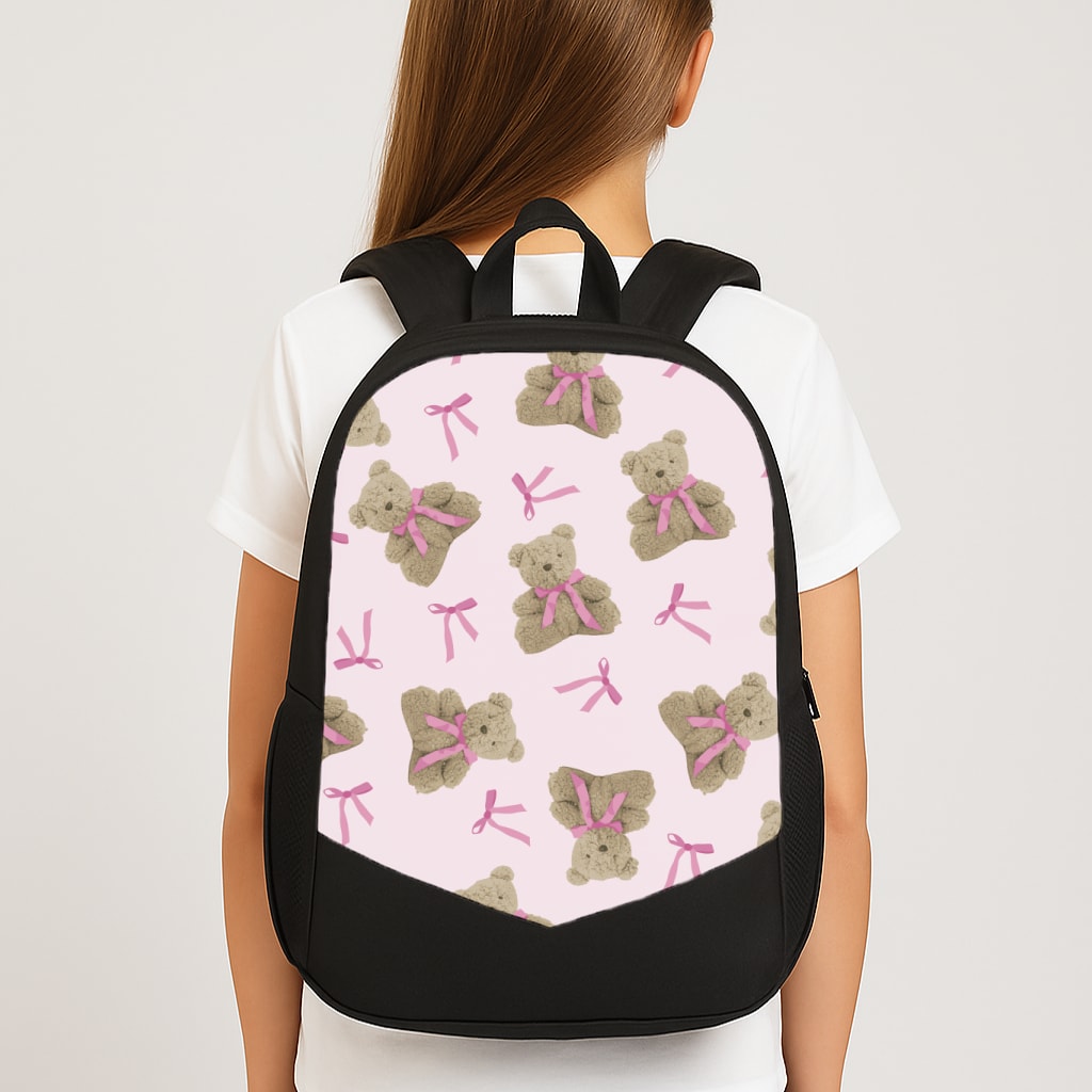 Coquette Teddy Bears And Bows Pattern Backpack