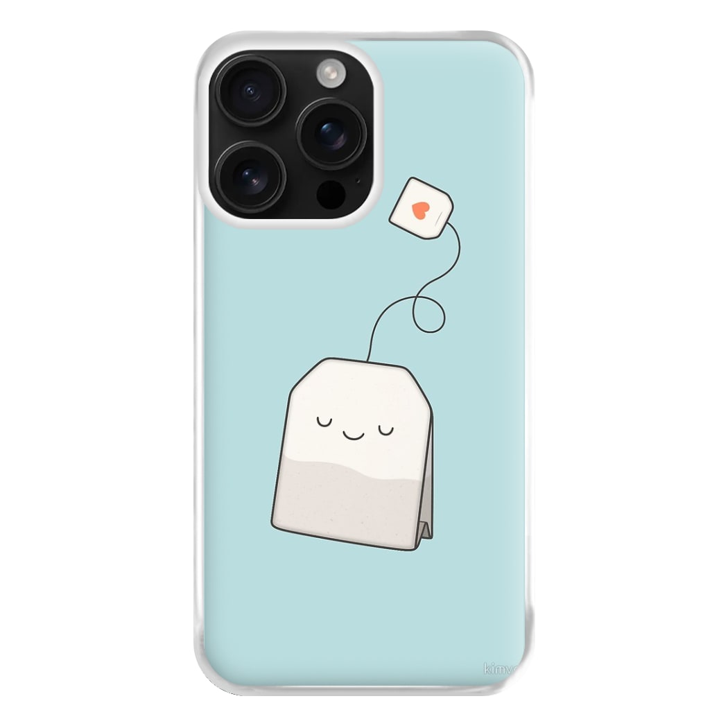 Tea Time - Cartoon Tea Bag Phone Case for iPhone 16 Pro Max