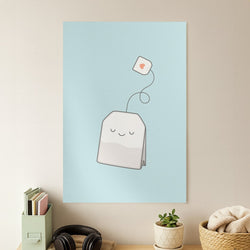 Tea Time - Cartoon Tea Bag Poster