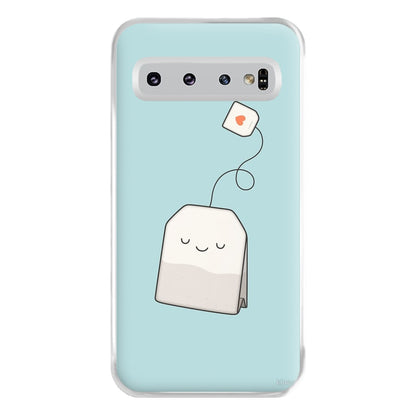 Tea Time - Cartoon Tea Bag Phone Case for Galaxy S10 Plus