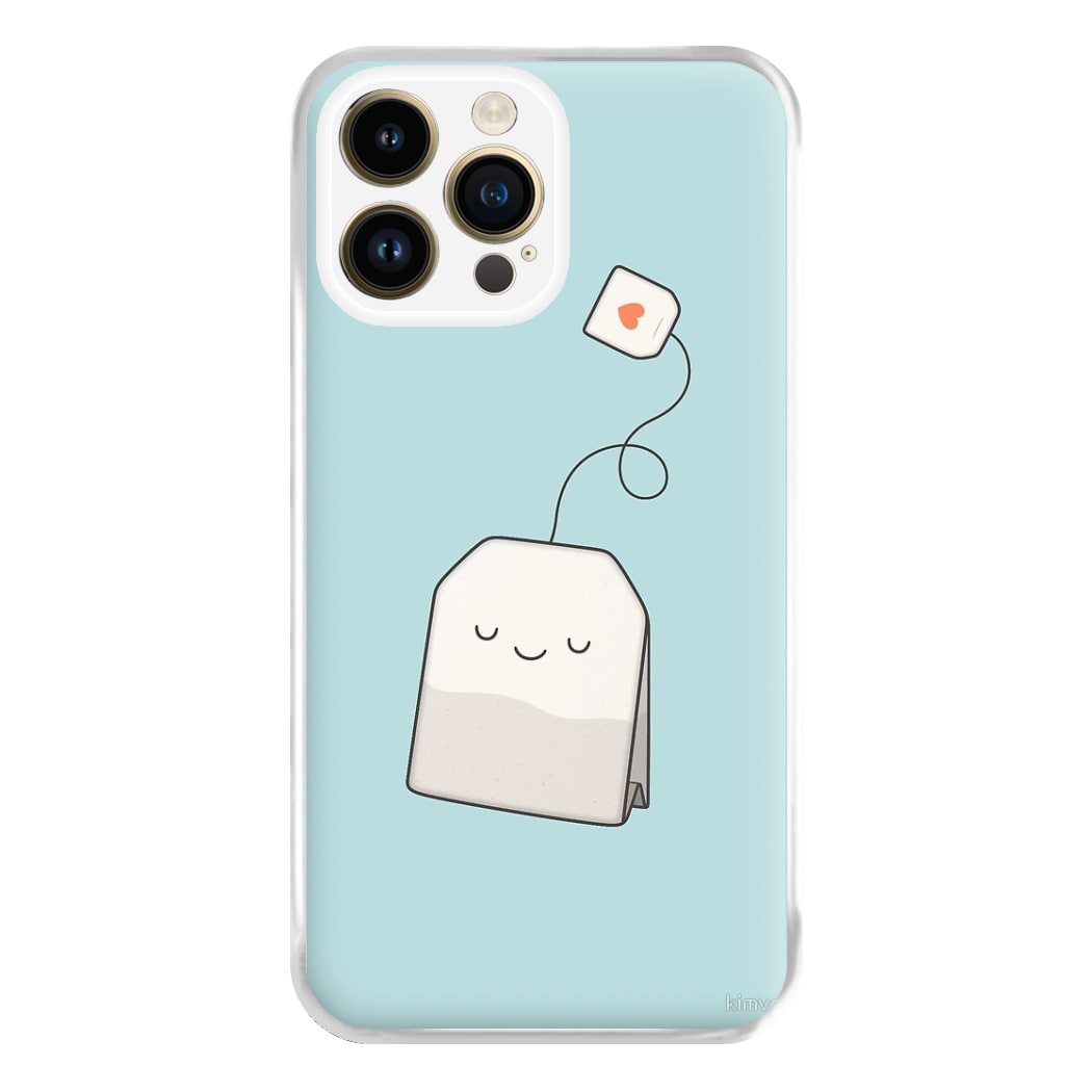 Tea Time - Cartoon Tea Bag Phone Case for iPhone 14 Pro Max