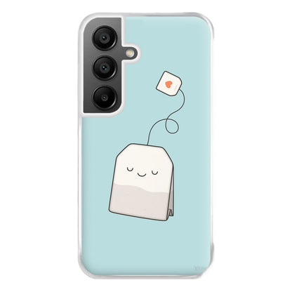 Tea Time - Cartoon Tea Bag Phone Case for Galaxy A55