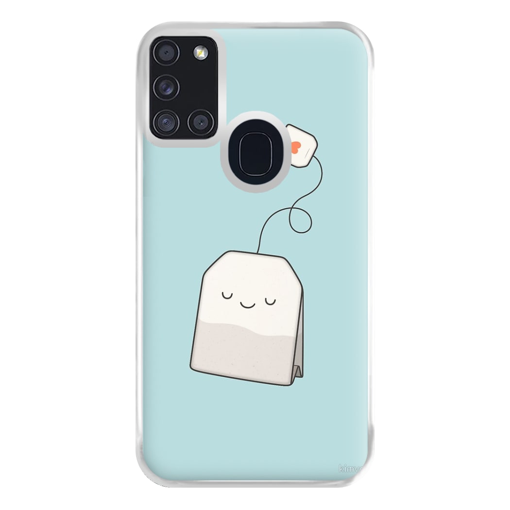 Tea Time - Cartoon Tea Bag Phone Case for Galaxy A21s