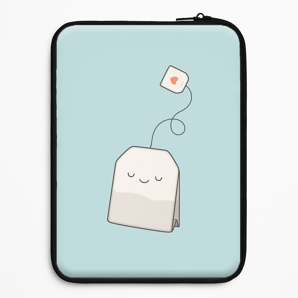 Tea Time - Cartoon Tea Bag Laptop Sleeve