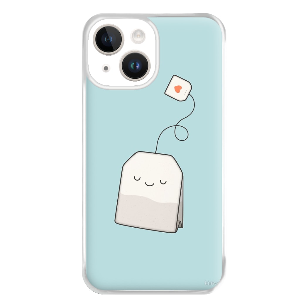 Tea Time - Cartoon Tea Bag Phone Case for iPhone 14