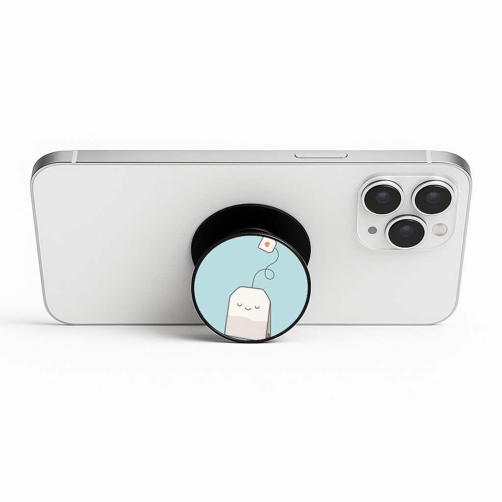 Tea Time - Cartoon Tea Bag Phone Stand