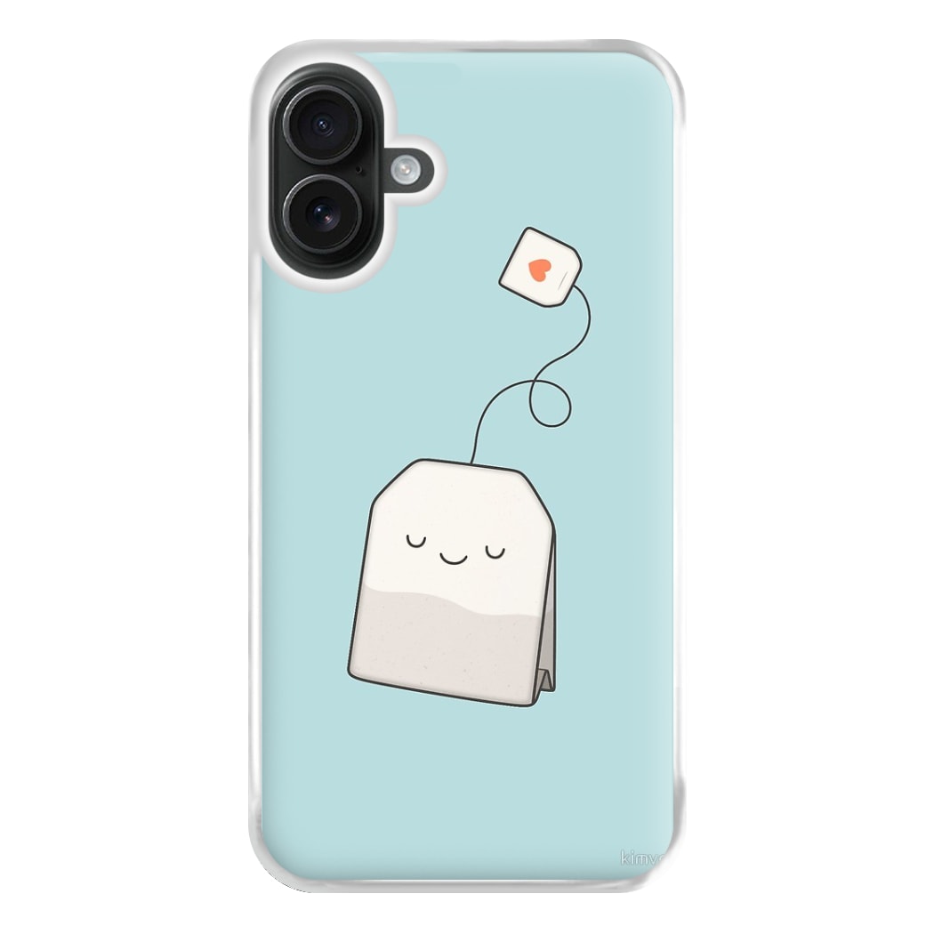 Tea Time - Cartoon Tea Bag Phone Case for iPhone 16 Plus