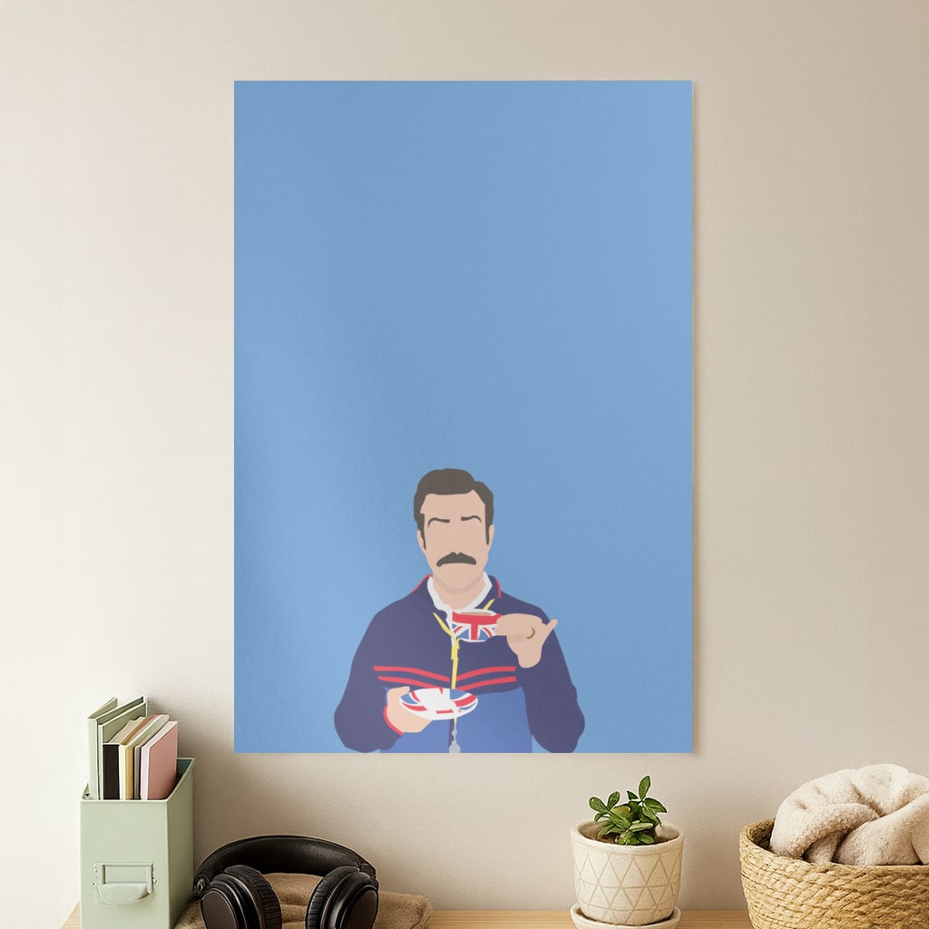 Ted Drinking Tea Poster