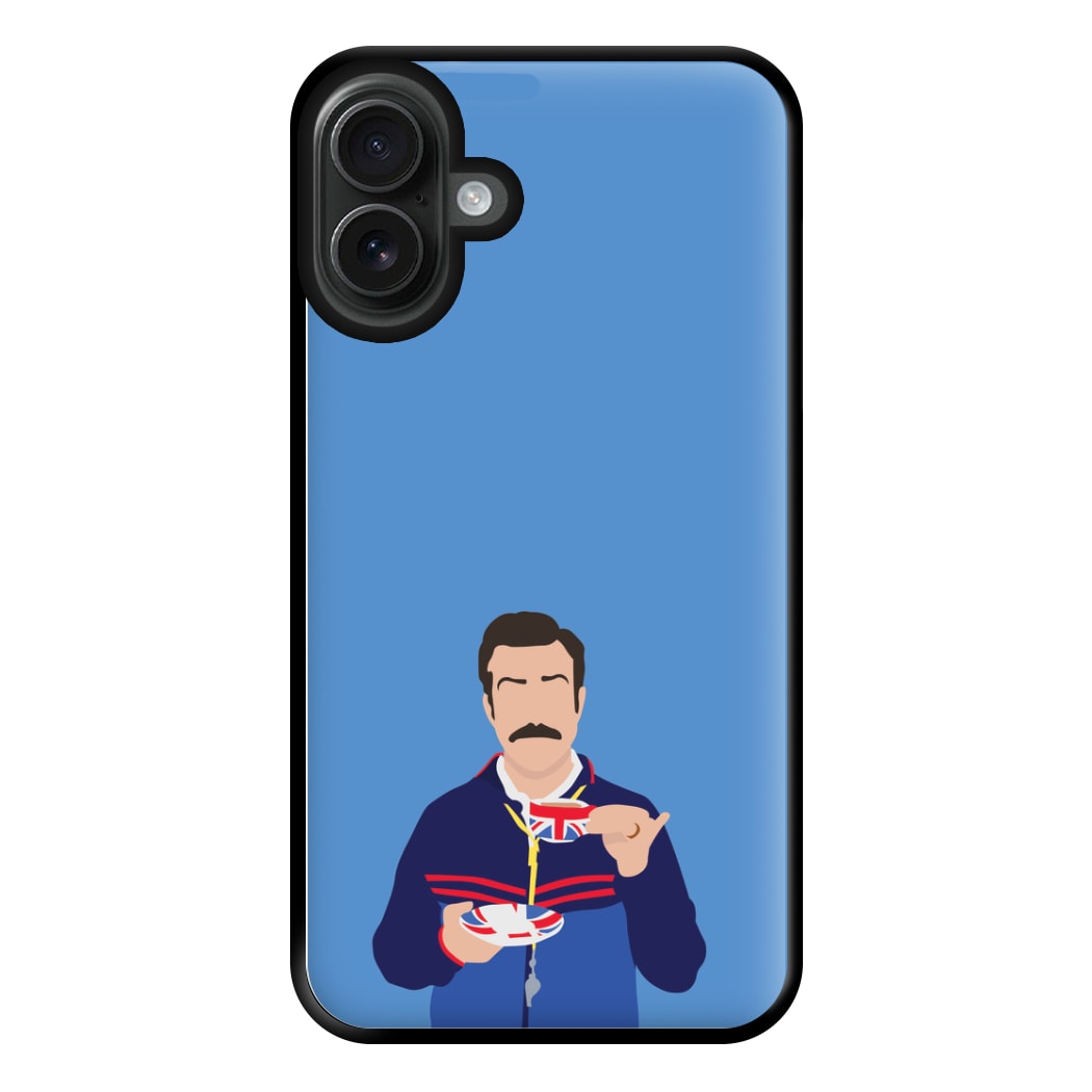 Ted Drinking Tea Phone Case for iPhone 16 Plus