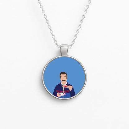 Ted Drinking Tea Necklace