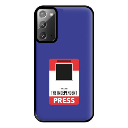 The Independent Press Phone Case for Galaxy Note 20 Ultra