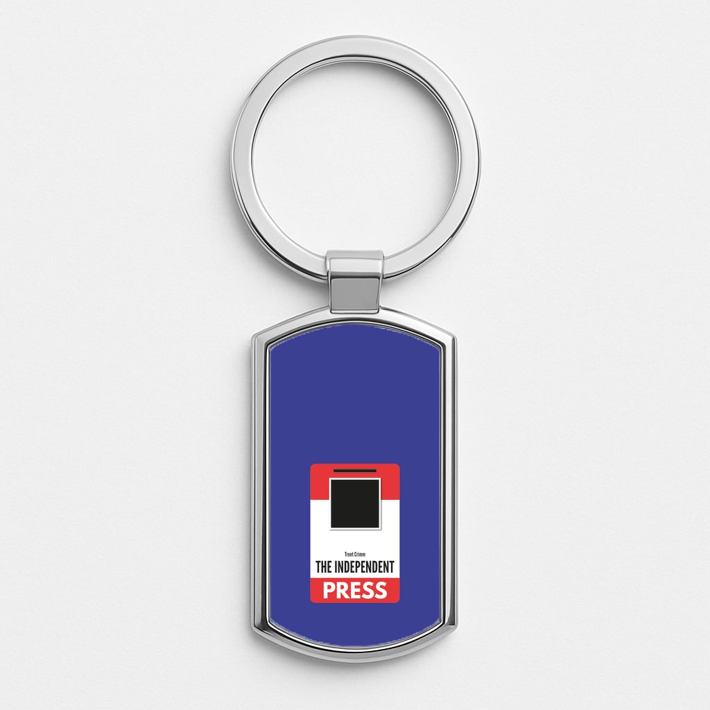 The Independent Press Silver Keyring
