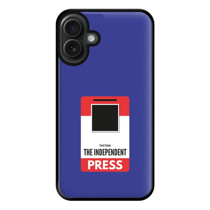 The Independent Press Phone Case for iPhone 16 Plus