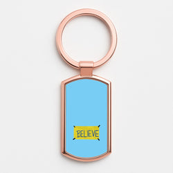 Believe Rose Gold Keyring