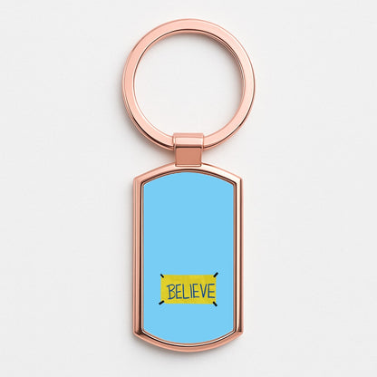 Believe Rose Gold Keyring