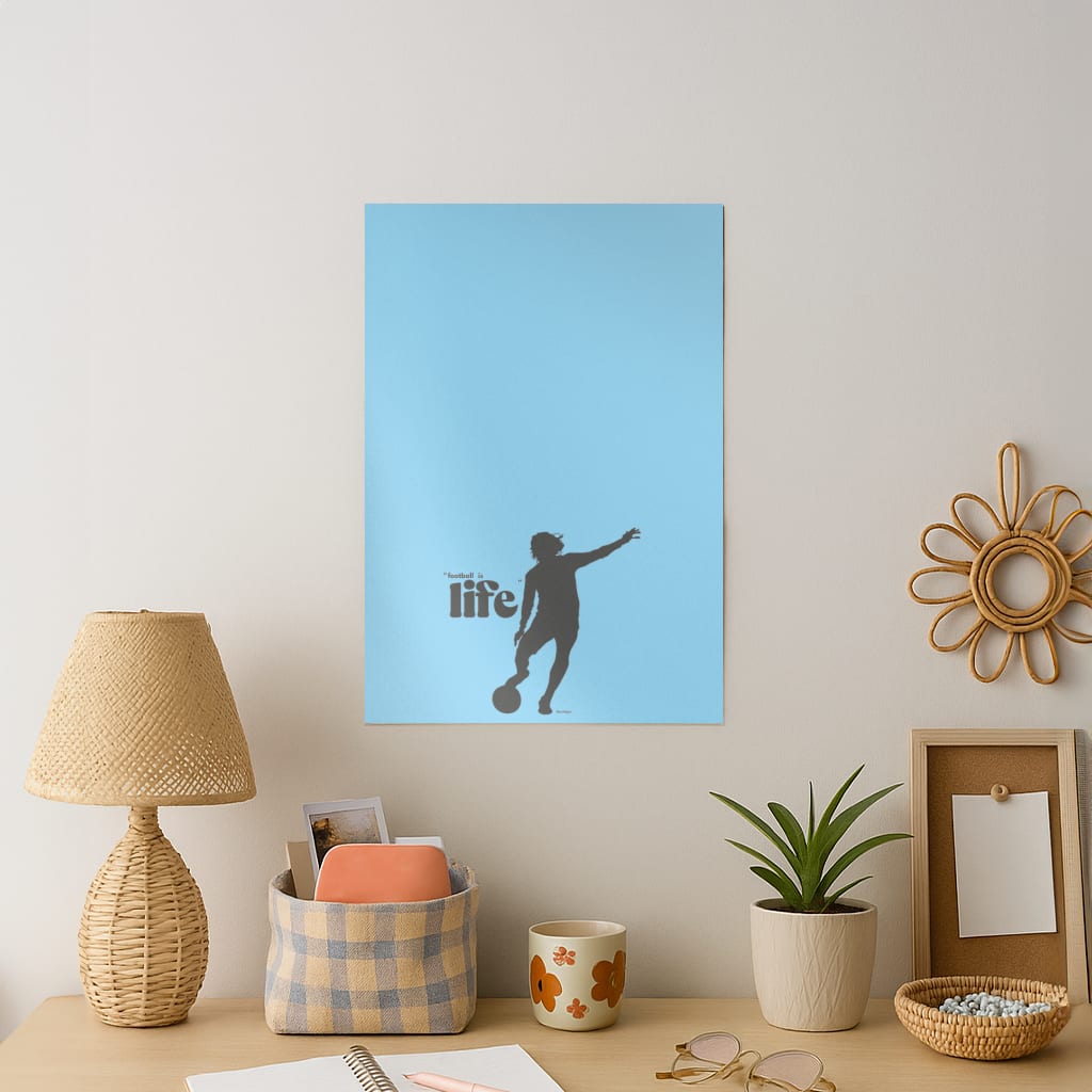 Football Is Life Art Print
