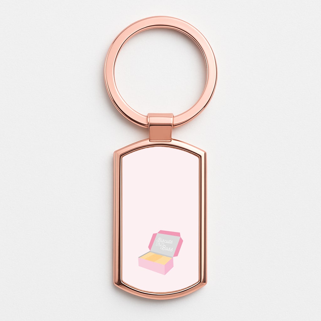 Biscuits Rose Gold Keyring